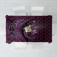 Aloha Hawaii Hammerhead Shark Tablecloth Purple Kakau and Polynesian Tattoo LT03 Purple - Polynesian Pride