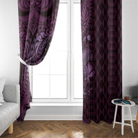Aloha Hawaii Hammerhead Shark Window Curtain Purple Kakau and Polynesian Tattoo LT03 - Polynesian Pride
