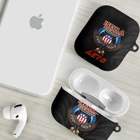 American Samoa Fautasi AirPods Case Pago Pago Aeto and Iseula o le Moana of Fagatogo Black Color - Polynesian Pride