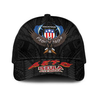 American Samoa Fautasi Baseball Net Cap Pago Pago Aeto and Iseula o le Moana of Fagatogo Black Color - Polynesian Pride