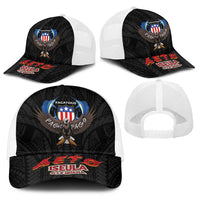 American Samoa Fautasi Baseball Net Cap Pago Pago Aeto and Iseula o le Moana of Fagatogo Black Color - Polynesian Pride