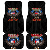 American Samoa Fautasi Car Mats Pago Pago Aeto and Iseula o le Moana of Fagatogo Black Color - Polynesian Pride
