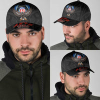 American Samoa Fautasi Classic Cap Pago Pago Aeto and Iseula o le Moana of Fagatogo Black Color - Polynesian Pride