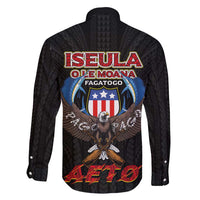 American Samoa Fautasi Family Matching Mermaid Dress and Hawaiian Shirt Pago Pago Aeto and Iseula o le Moana of Fagatogo Black Color - Polynesian Pride