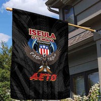 American Samoa Fautasi Garden Flag Pago Pago Aeto and Iseula o le Moana of Fagatogo Black Color - Polynesian Pride
