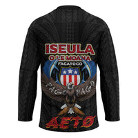 American Samoa Fautasi Hockey Jersey Pago Pago Aeto and Iseula o le Moana of Fagatogo Black Color - Polynesian Pride