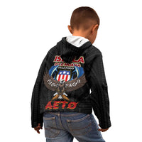 American Samoa Fautasi Kid Hoodie Pago Pago Aeto and Iseula o le Moana of Fagatogo Black Color - Polynesian Pride