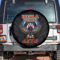 American Samoa Fautasi Spare Tire Cover Pago Pago Aeto and Iseula o le Moana of Fagatogo Black Color - Polynesian Pride