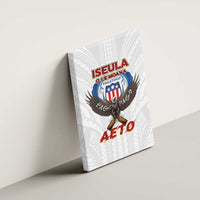 American Samoa Fautasi Canvas Wall Art Pago Pago Aeto and Iseula o le Moana of Fagatogo White Color - Polynesian Pride