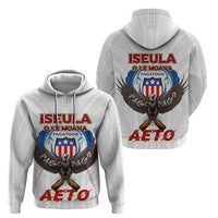 American Samoa Fautasi Hoodie Pago Pago Aeto and Iseula o le Moana of Fagatogo White Color - Polynesian Pride