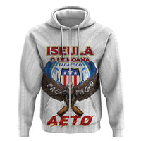 American Samoa Fautasi Hoodie Pago Pago Aeto and Iseula o le Moana of Fagatogo White Color - Polynesian Pride