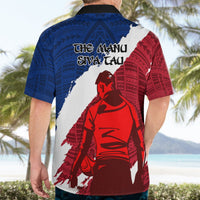 Samoa Rugby Hawaiian Shirt Siva Tau Dance Polynesian Tattoo Brush Style LT03 - Polynesian Pride