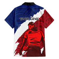 Custom Samoa Rugby Hawaiian Shirt Siva Tau Dance Polynesian Tattoo Brush Style LT03 - Polynesian Pride