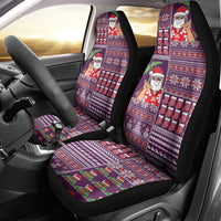 Hawaii Mele Kalikimaka Car Seat Cover Aloha and Christmas Elements Patchwork Pink Style LT03 - Polynesian Pride
