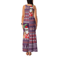 Hawaii Mele Kalikimaka Family Matching Tank Maxi Dress and Hawaiian Shirt Aloha and Christmas Elements Patchwork Pink Style LT03 - Polynesian Pride