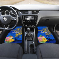 Personalised Nauru Independence Day Car Mats Nauruan Tribal Flag Style LT03 - Polynesian Pride