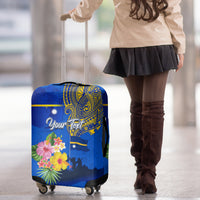 Personalised Nauru Independence Day Luggage Cover Nauruan Tribal Flag Style LT03 - Polynesian Pride