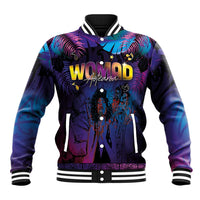 Aotearoa Arts Festival 2025 Baseball Jacket Maori Music Art Dance - Rhythmic Vibes LT03 Unisex Black - Polynesian Pride