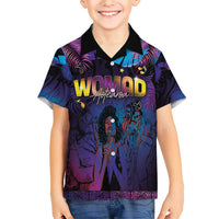 Aotearoa Arts Festival 2025 Family Matching Short Sleeve Bodycon Dress and Hawaiian Shirt Maori Music Art Dance - Rhythmic Vibes