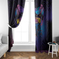 Aotearoa Arts Festival 2025 Window Curtain Maori Music Art Dance - Rhythmic Vibes LT03 - Polynesian Pride