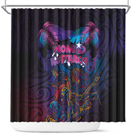 Aotearoa Arts Festival 2025 Shower Curtain Maori Performing Art and Music - Rhythmic Vibes