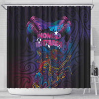 Aotearoa Arts Festival 2025 Shower Curtain Maori Performing Art and Music - Rhythmic Vibes