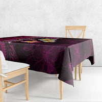 Hawaiian Turtles and Plumeria Tablecloth Polynesian Art Tribal Tattoo Cerise LT03 - Polynesian Pride