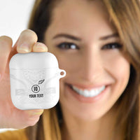 Custom New Zealand Football AirPods Case The Whites-Sporty T90 Style - Polynesian Pride