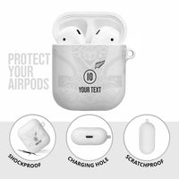 Custom New Zealand Football AirPods Case The Whites-Sporty T90 Style - Polynesian Pride