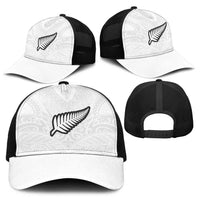 New Zealand Football Baseball Net Cap The Whites-Sporty T90 Style LT03 - Polynesian Pride