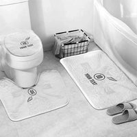 Custom New Zealand Football Bathroom Set The Whites-Sporty T90 Style - Polynesian Pride