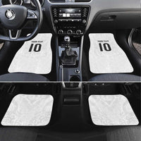 Custom New Zealand Football Car Mats The Whites-Sporty T90 Style - Polynesian Pride
