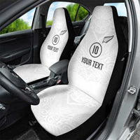 Custom New Zealand Football Car Seat Cover The Whites-Sporty T90 Style - Polynesian Pride