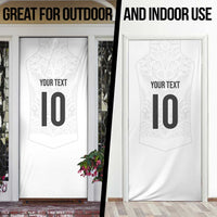 Custom New Zealand Football Door Cover The Whites-Sporty T90 Style - Polynesian Pride