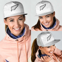 New Zealand Football Mesh Trucker Cap The Whites-Sporty T90 Style - Polynesian Pride