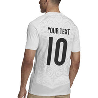 Custom New Zealand Football Rugby Jersey The Whites-Sporty T90 Style - Polynesian Pride