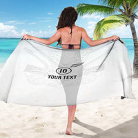 Custom New Zealand Football Sarong The Whites-Sporty T90 Style - Polynesian Pride