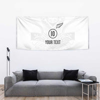 Custom New Zealand Football Tapestry The Whites-Sporty T90 Style - Polynesian Pride