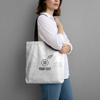 Custom New Zealand Football Tote Bag The Whites-Sporty T90 Style - Polynesian Pride