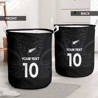 Custom Aotearoa Rugby Laundry Basket The Blacks-Sporty T90 Style - Polynesian Pride
