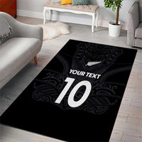 Custom Aotearoa Rugby Area Rug The Blacks-Sporty T90 Style - Polynesian Pride