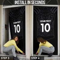 Custom Aotearoa Rugby Door Cover The Blacks-Sporty T90 Style - Polynesian Pride