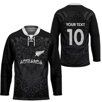Custom Aotearoa Rugby Hockey Jersey The Blacks-Sporty T90 Style LT03 - Polynesian Pride
