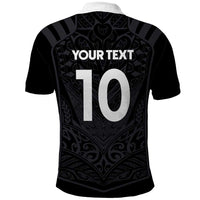 Custom Aotearoa Rugby Polo Shirt The Blacks-Sporty T90 Style - Polynesian Pride