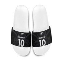 Custom Aotearoa Rugby Slide Sandals The Blacks-Sporty T90 Style - Polynesian Pride