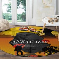 Niue ANZAC Day Round Carpet Soldier and Gallipoli Lest We Forget LT03 - Polynesian Pride