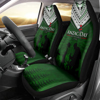 Norfolk Island ANZAC Day Car Seat Cover Soldier Lest We Forget Camouflage LT03 - Polynesian Pride