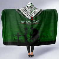 Norfolk Island ANZAC Day Hooded Blanket Soldier Lest We Forget Camouflage LT03 - Polynesian Pride
