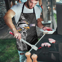 American Samoa Flag Day Apron Tribal Tattoo with Eagle Black LT03 - Polynesian Pride