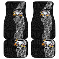 American Samoa Flag Day Car Mats Tribal Tattoo with Eagle Black LT03 - Polynesian Pride